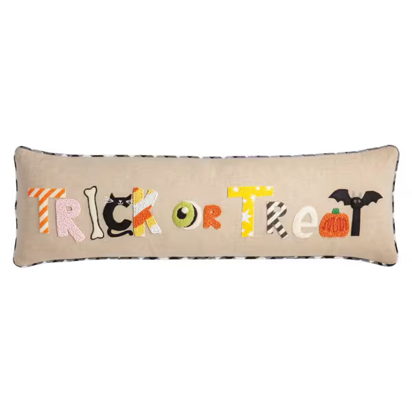 MUD PIE TRICK OR TREAT LONG PILLOW