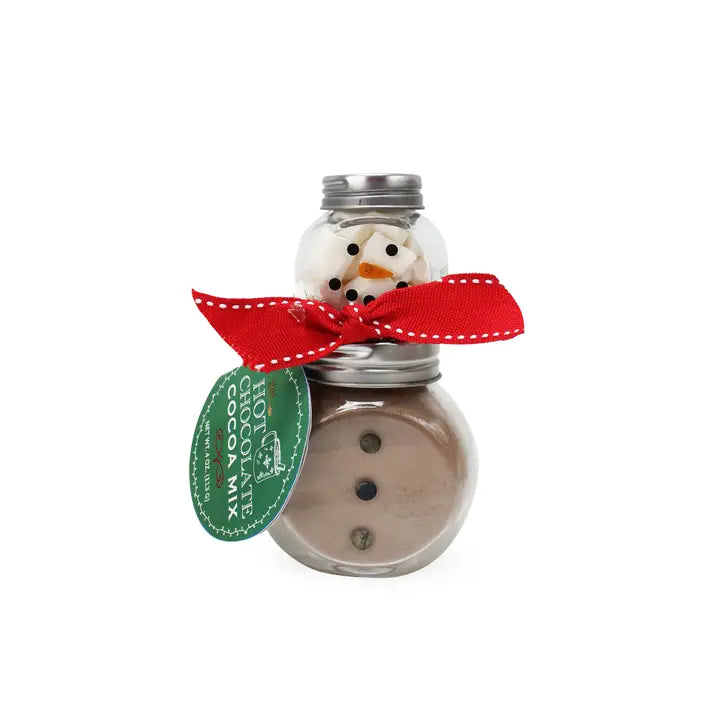 Too Good Gourmet 2 Stack Glass Jar - Snowman Cocoa Set