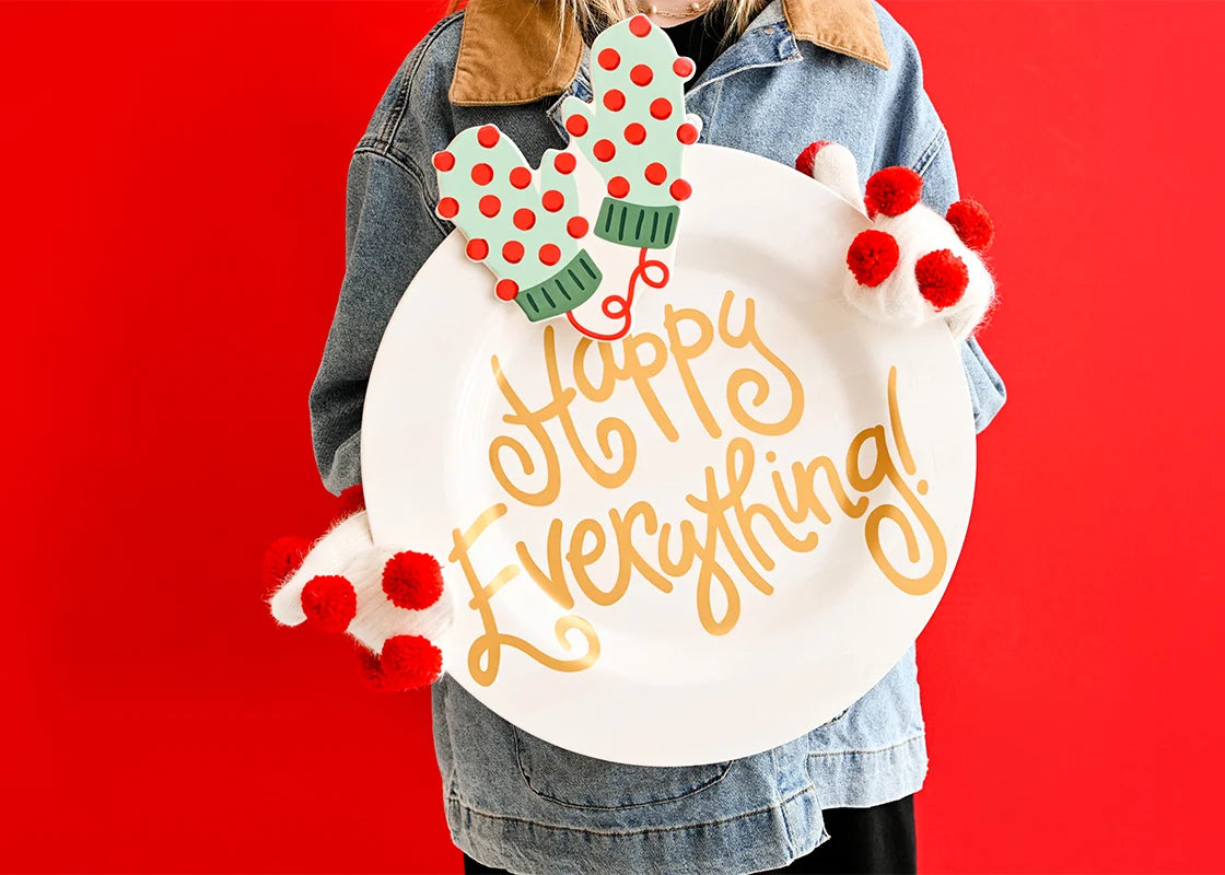 HAPPY EVERYTHING! POM POM MITTENS BIG ATTACHMENT