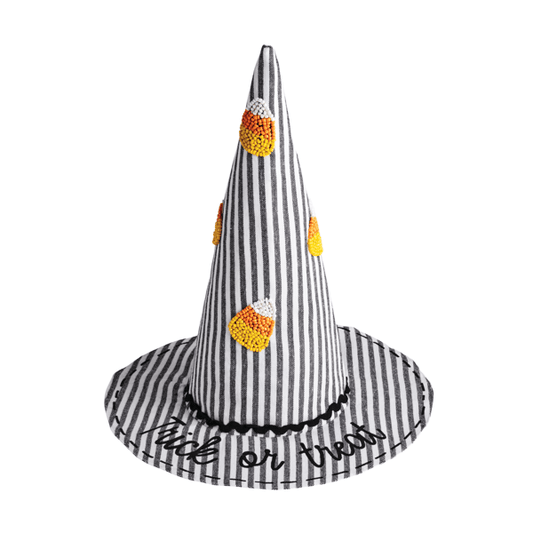 MUD PIE SMALL BEADED WITCH HAT SITTER