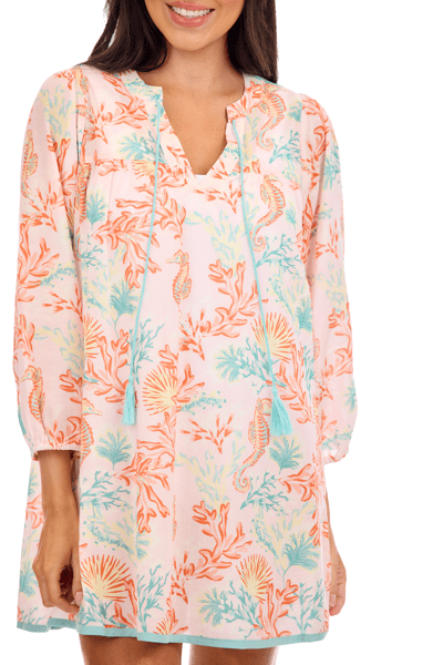 MUD PIE PEARLA COVERUP-ORANGE