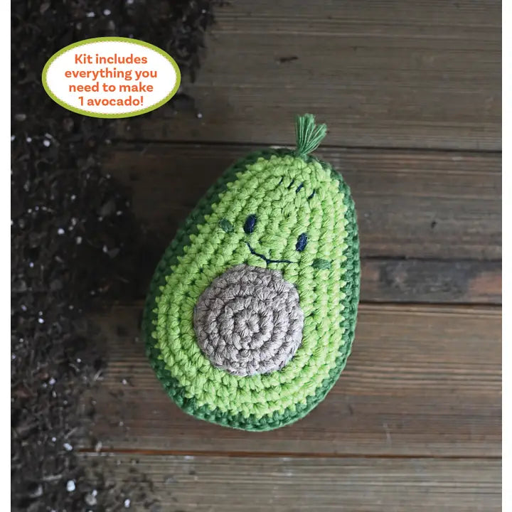Crochet Your Veggies Amigurumi Kit Avocado
