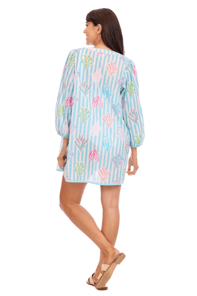 MUD PIE PEARLA COVERUP-BLUE