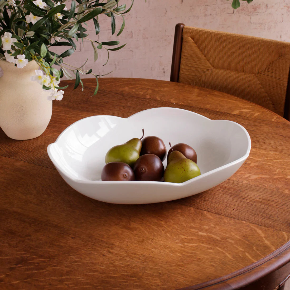 Beatriz Ball VIDA Amelia Extra Large Oval Bowl White