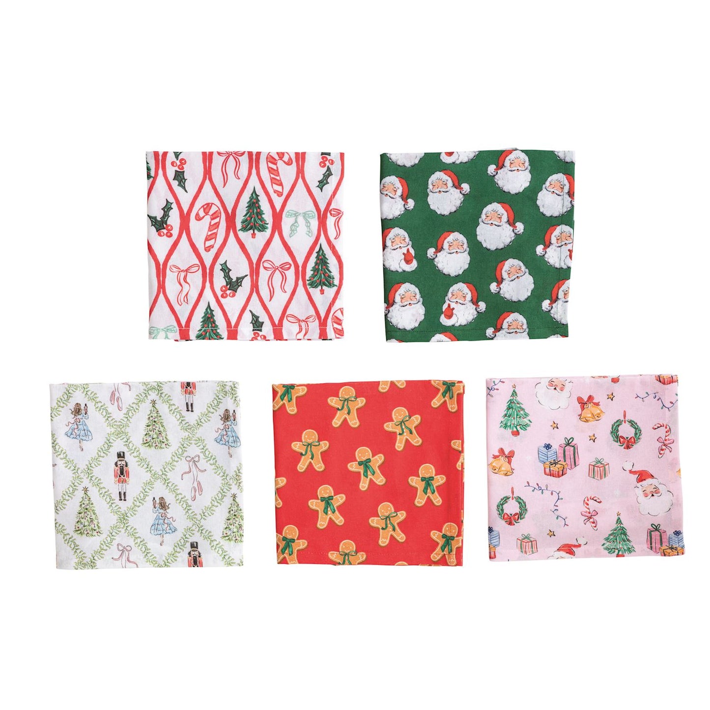MUD PIE PATTERNED CHRISTMAS TOWELS