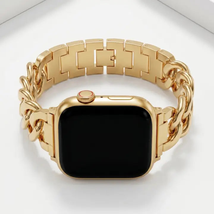 Cape Diablo Gold Woven Luxury Apple Watch Strap