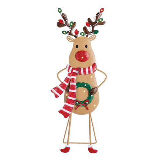 MUD PIE LIGHT UP REINDEER SITTER