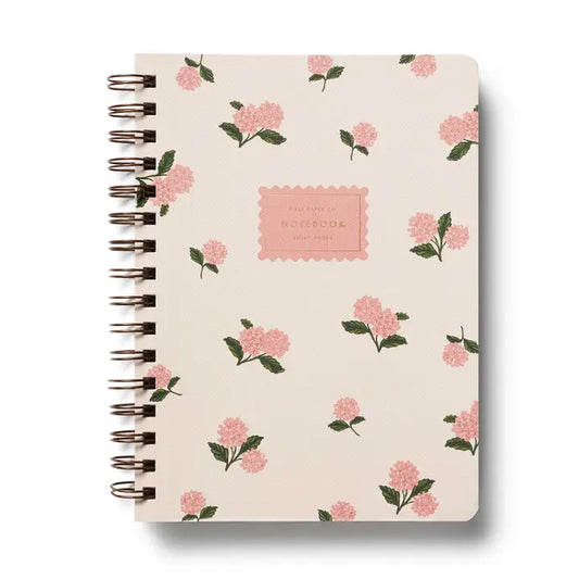 Rifle Paper Co. Pink Hydrangea Spiral Notebook