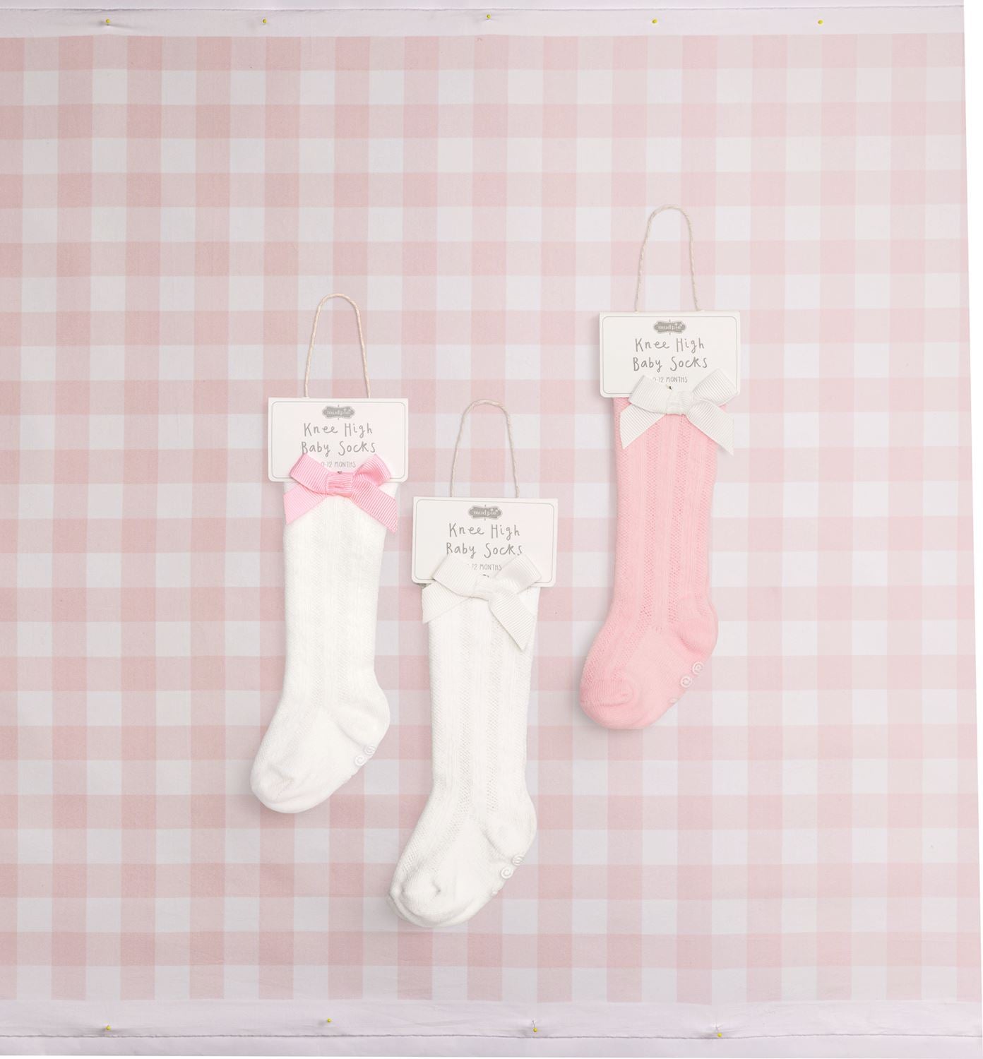 MUD PIE POINTELLE BOW KNEE SOCKS