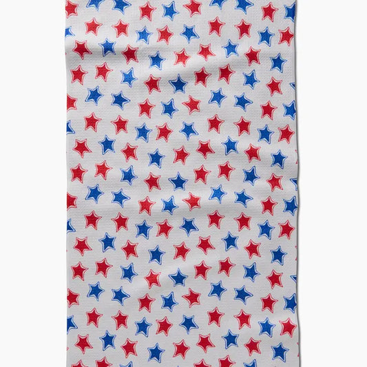 Geometry Funky Stars Tea Towel