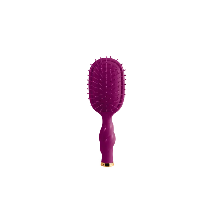 Teleties Mini Detangler Hair Brush For Medium Hair - Mulberry