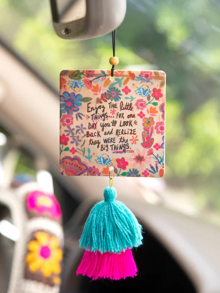 Natural Life Car Air Freshener - Enjoy The Little Things