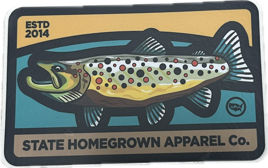 State Homegrown Apparel Co. Trout Decal