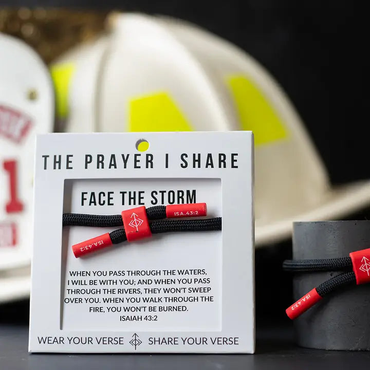 THE PRAYER I SHARE Face the Storm Prayer Bracelet, Athletes, First Responders