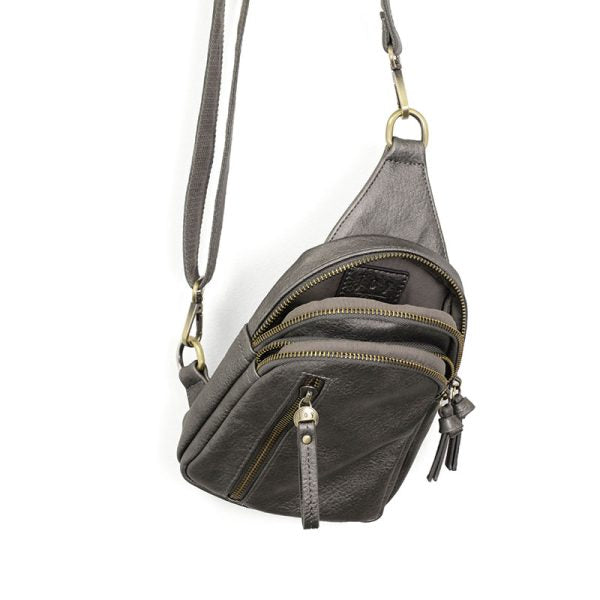 Joy Susan Skyler Sling Bag-Metallic Dark Chrome