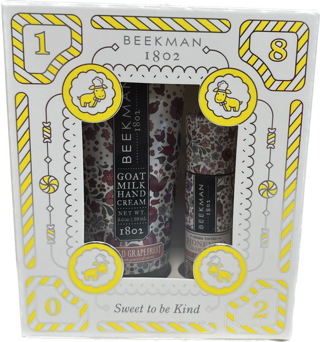 Beekman 1802 Honeyed Grapefruit  Hand & Lip Hydration Kit