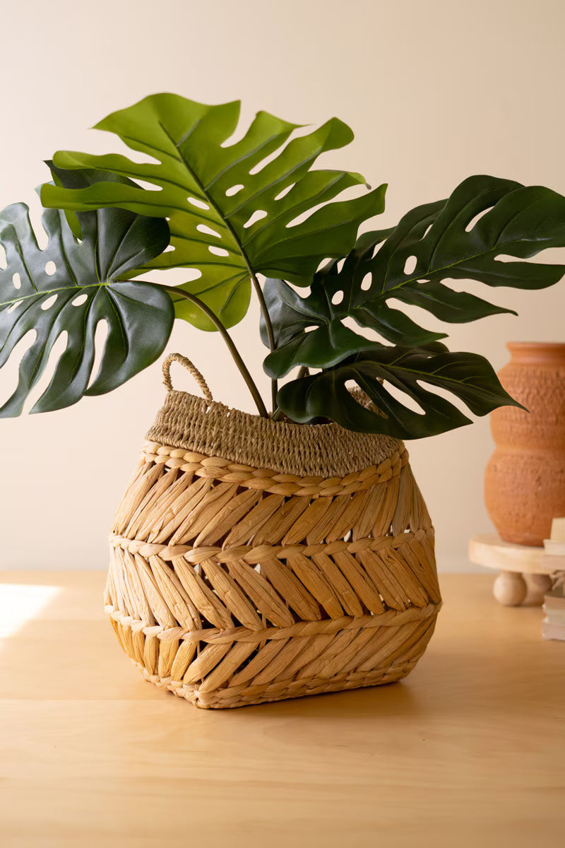 Kalalou Seagrass Basket with Two Handles