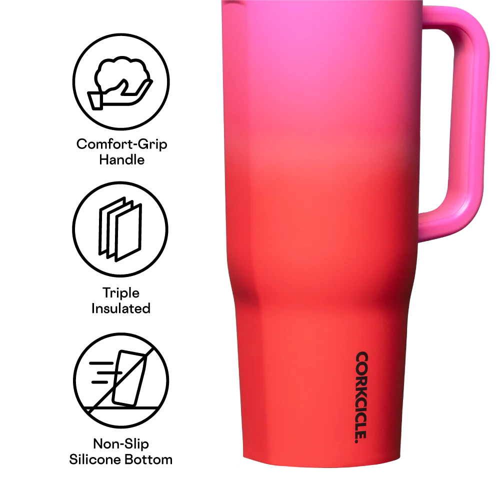 CORKCICLE CRUISER INSULATED TUMBLER WITH HANDLE-SANGRIA