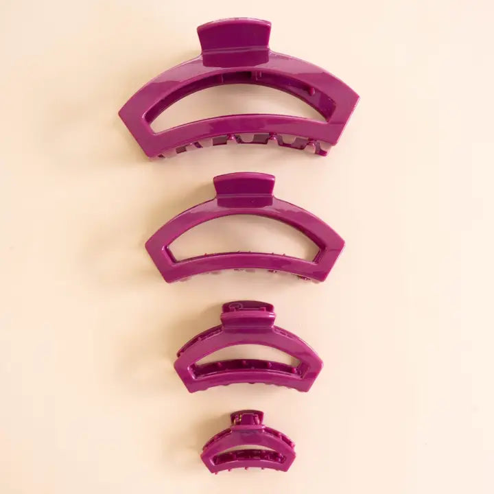 Teleties Open Mulberry Small Hair Clip