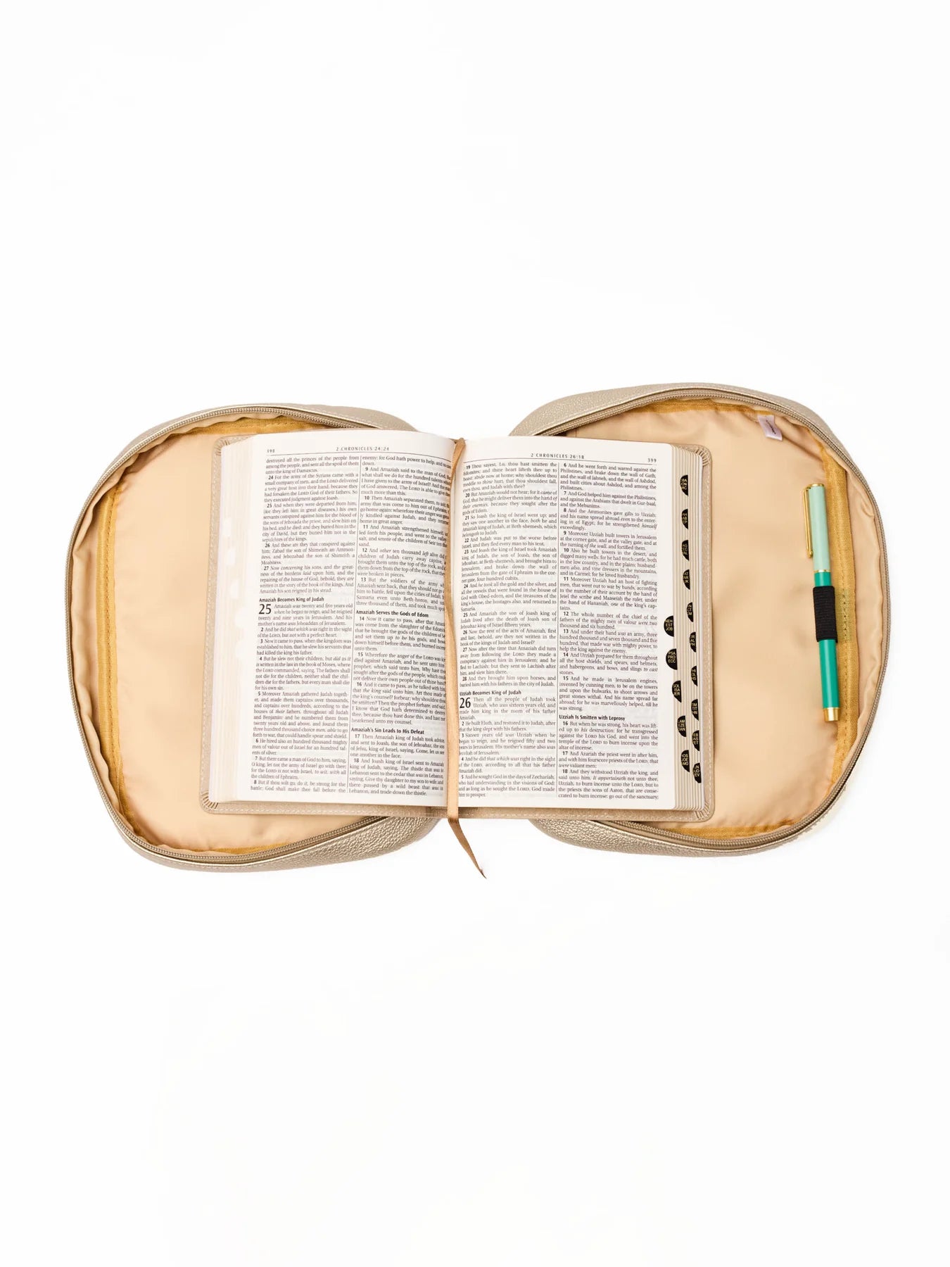 Mary Square Bible Cover | Champagne