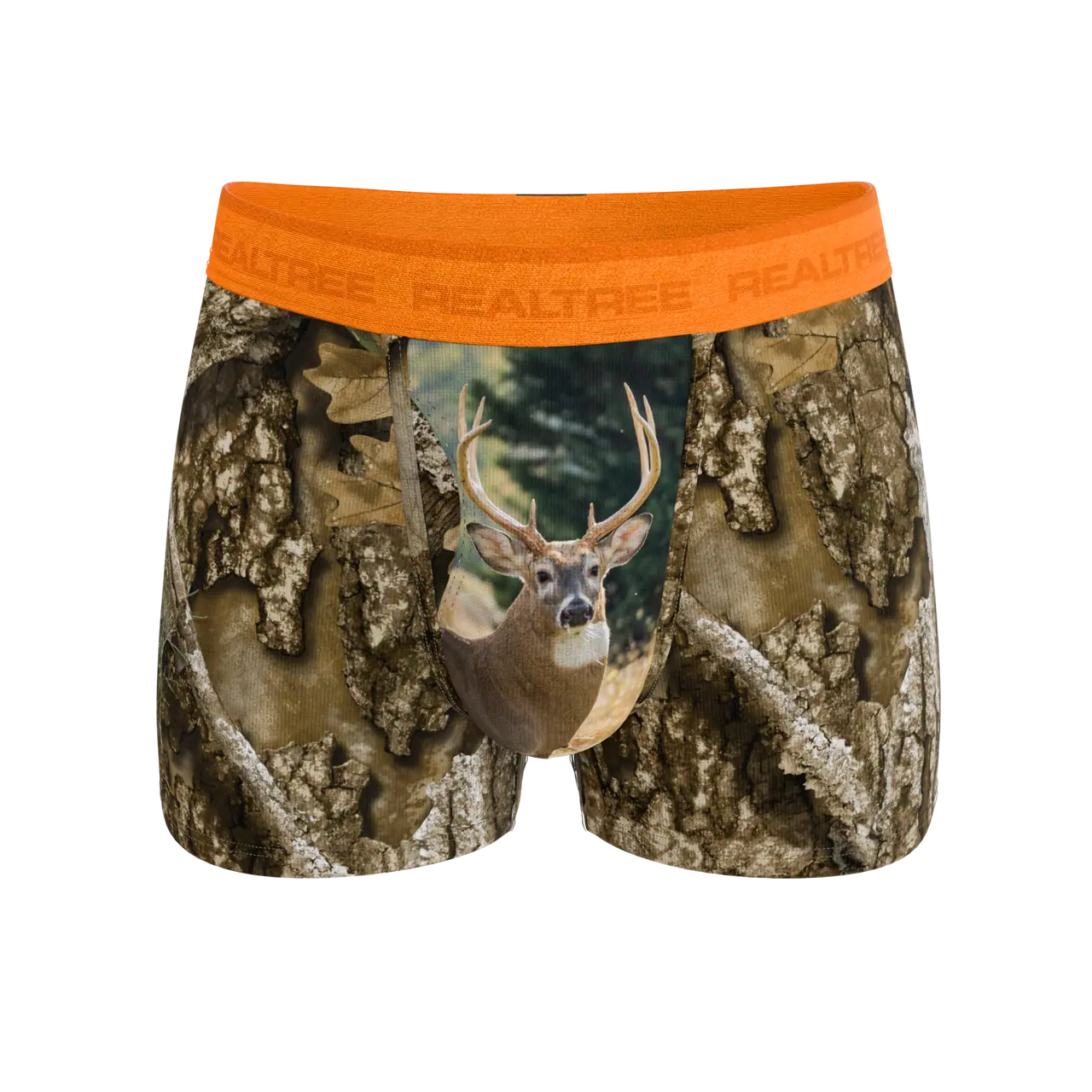 The Wild Game - Realtree x Shinesty Neon Orange Ball Hammock® Pouch Trunks Underwear