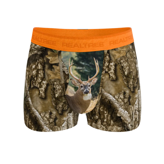 The Wild Game - Realtree x Shinesty Neon Orange Ball Hammock® Pouch Trunks Underwear