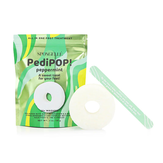 Spongelle Peppermint | PediPOP! Pedi Buffer & Nail File