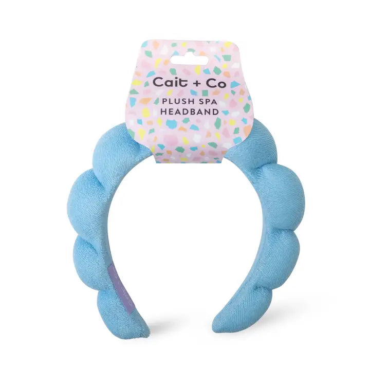 Cait + Co Plush Spa Headband - Sapphire | Gem Collection