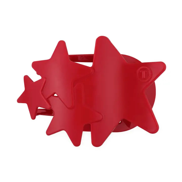 Teleties Flat Hair Clip | Large | Red Shooting Star