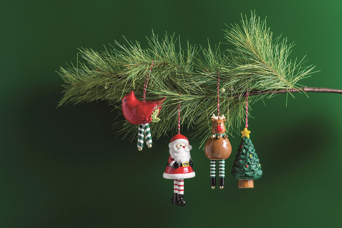 MUD PIE DANGLE CHRISTMAS ORNAMENTS