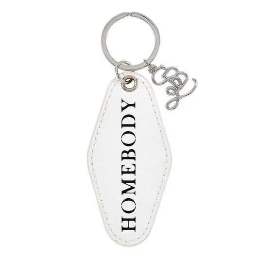 Santa Barbara Design Studio Face To Face Leather Motel Key Tag - Home Body