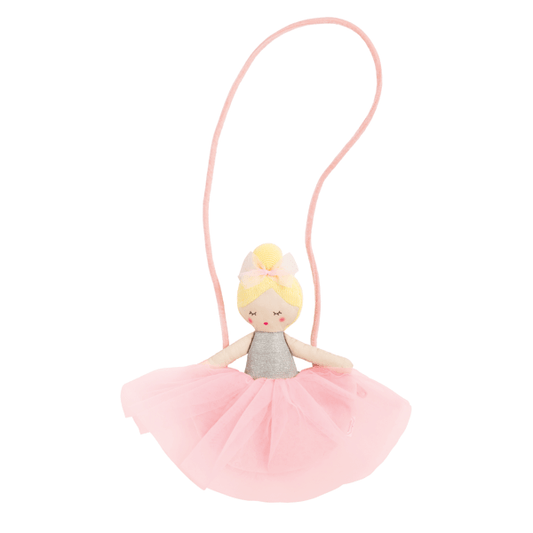 MUD PIE BLONDE BALLERINA TULLE PURSE