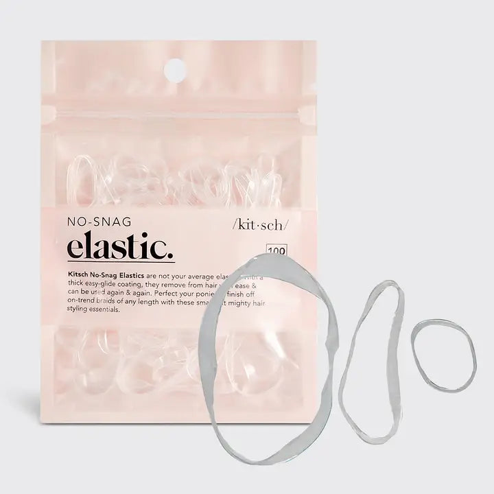 Kitsch No-Snag Elastic 100 Pc - Clear