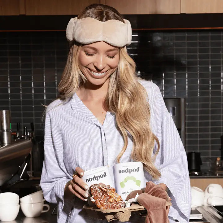 nodpod Latte Weighted Sleep Mask - Eye Mask