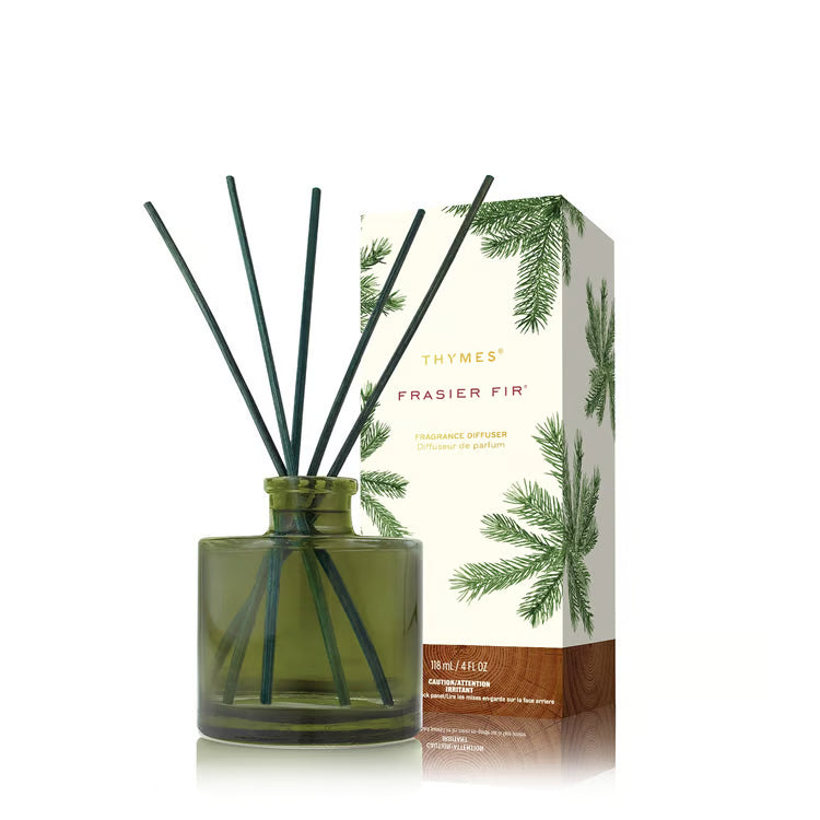 THYMES Frasier Fir Reed Diffuser Petite Green
