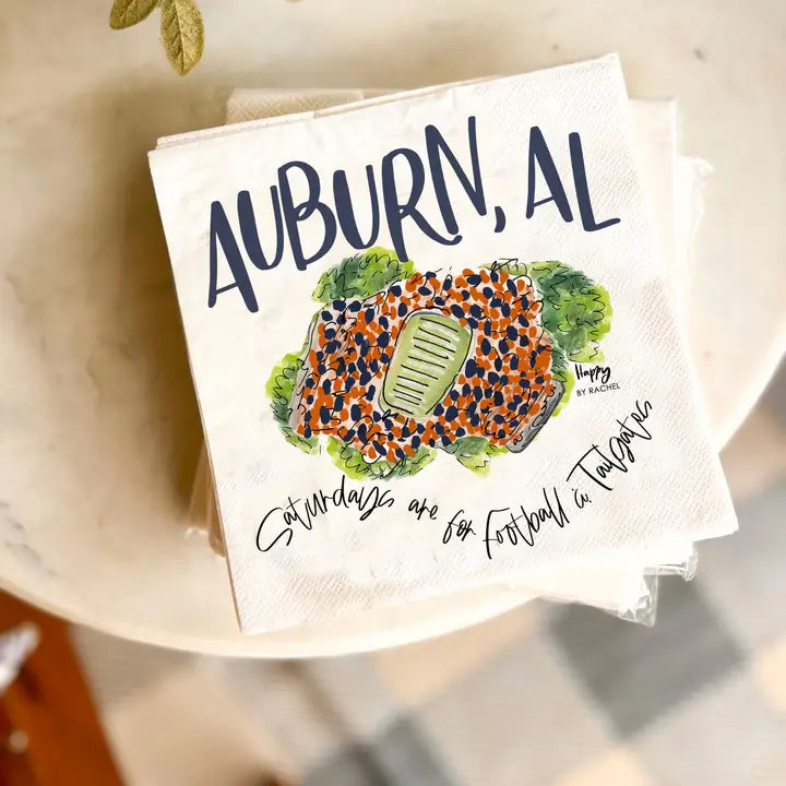 Happy By Rachel Auburn, Al Tailgate Napkins-Pack of 20-Lunch Size-Full Color