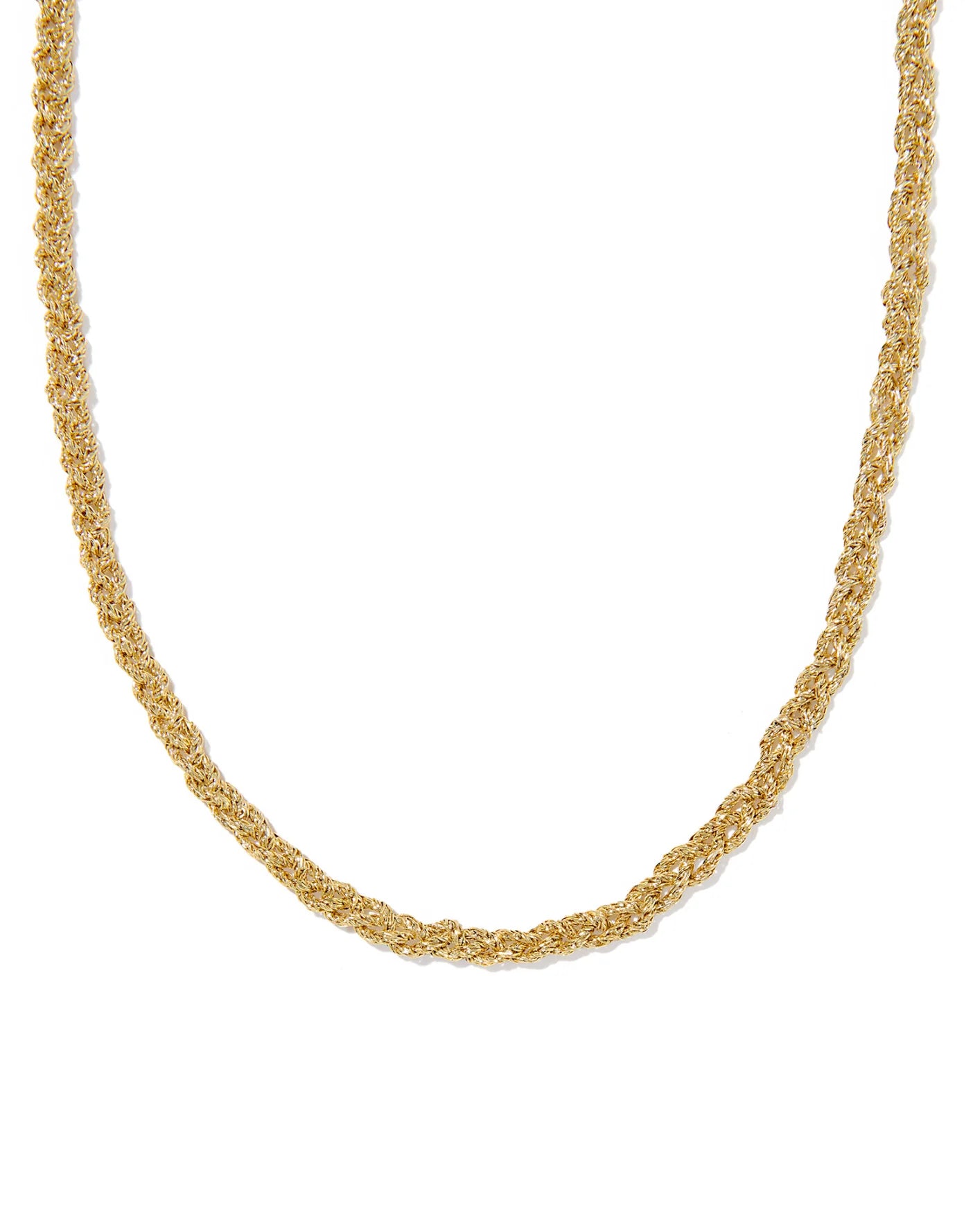 KENDRA SCOTT GABRIELLA BRAIDED CHAIN NECKLACE GOLD