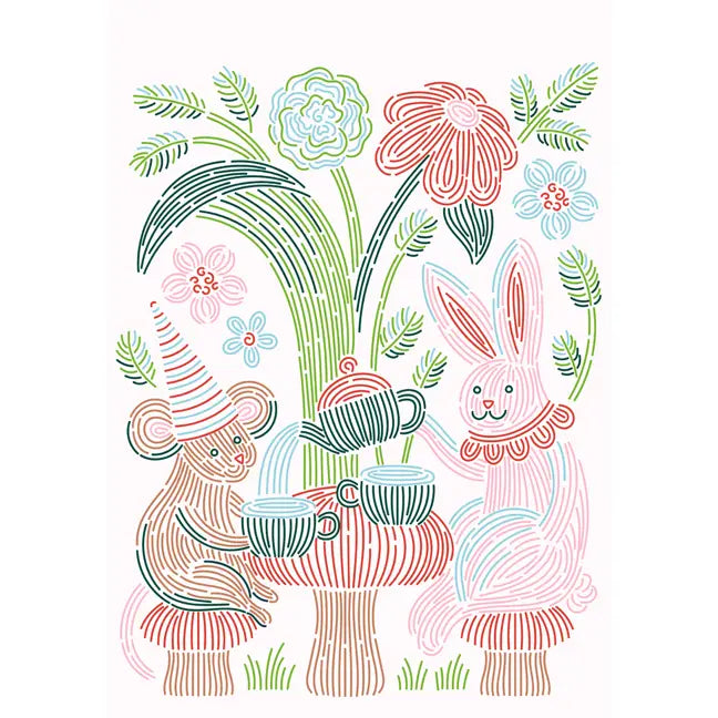Lifelines Flowart - Trace By Line - Woodland Whimsy