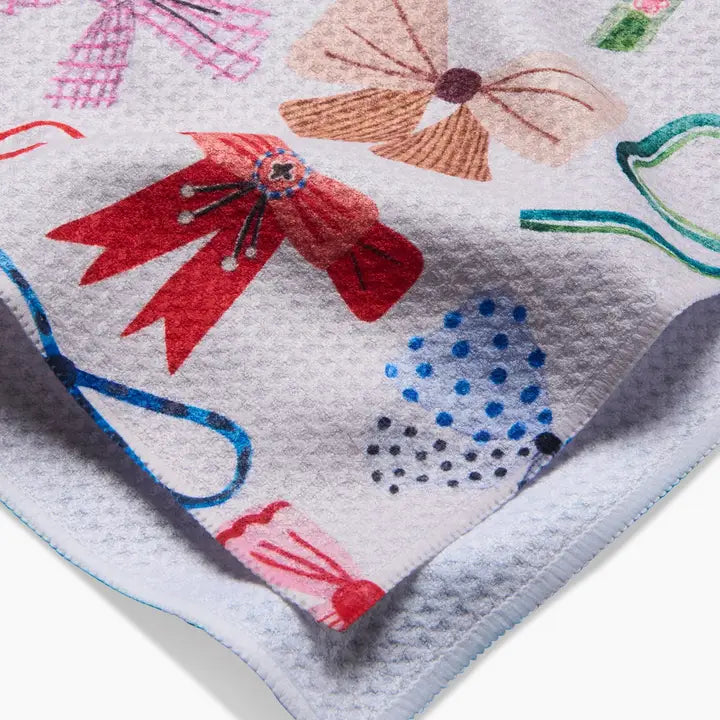 Geometry Bows Tea Towel