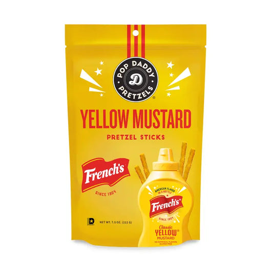 Pop Daddy Snacks Seasoned Pretzels - 7.5oz - French's Mustard