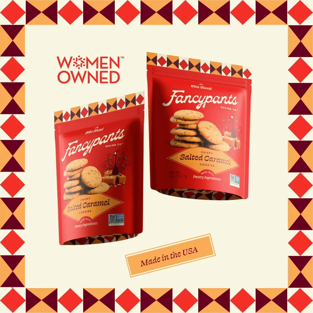 Fancypants Baking Co. Salted Caramel Cookies | Premium Snacks | 5oz