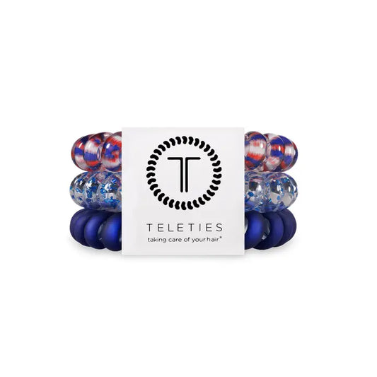 Teleties Spiral Hair Coils | Large | Fire-Workin' It Hair Ties