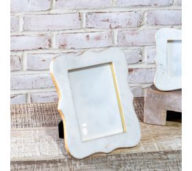 Pd HOME & GARDEN 5" X 7" FRENCH CURVE MARBLE FRAME