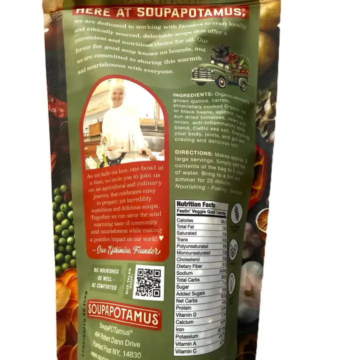 Soupapotamus Feelin' Veggie Good Shelf-Stable Dry Soup