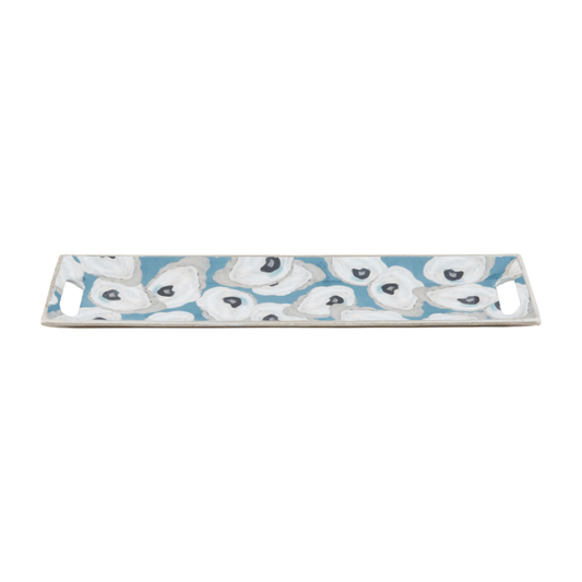 MUD PIE METAL ENAMEL OYSTER TRAY