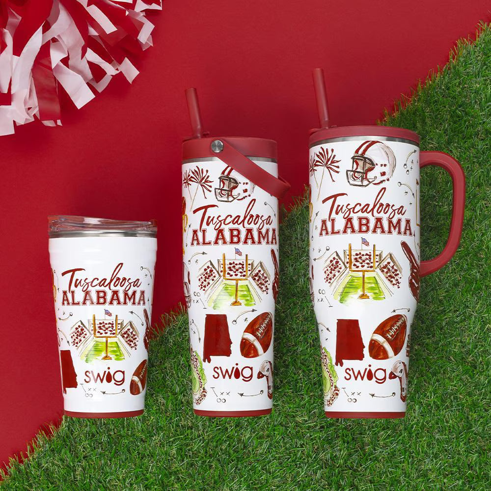 Swig Life Tailgates In Tuscaloosa Mega Mug 40oz