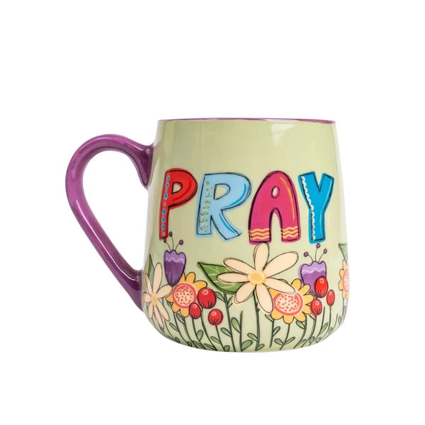 Uplifted & Inspired Stoneware Mug: Pray