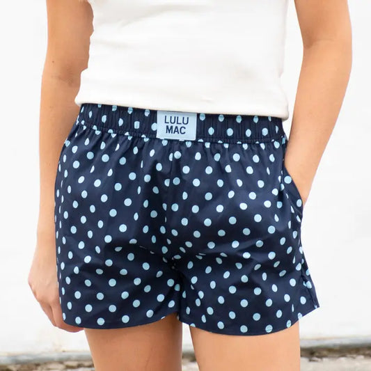 LULU MAC Bxspd-Navy/Light Blue Sm Polka Dot