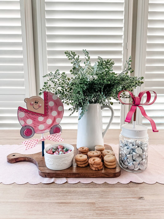 The Round Top Collection Pink Bow Finial