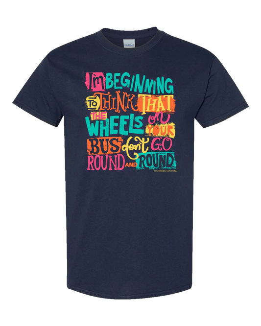 Southern Couture - Wheels on Your Bus - SS - Navy